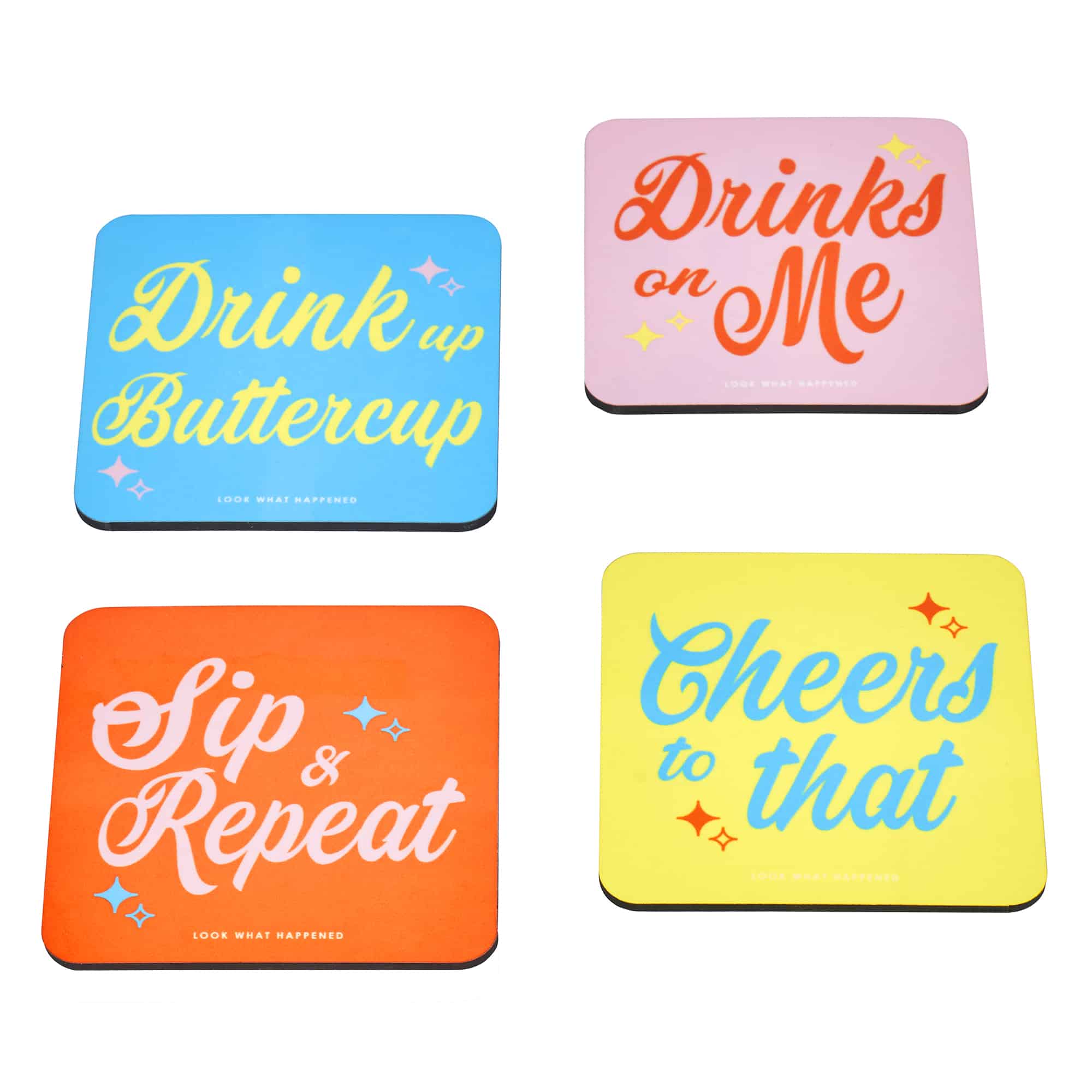 Set of Four Drinks Coasters 1 Set of Four Drinks Coasters