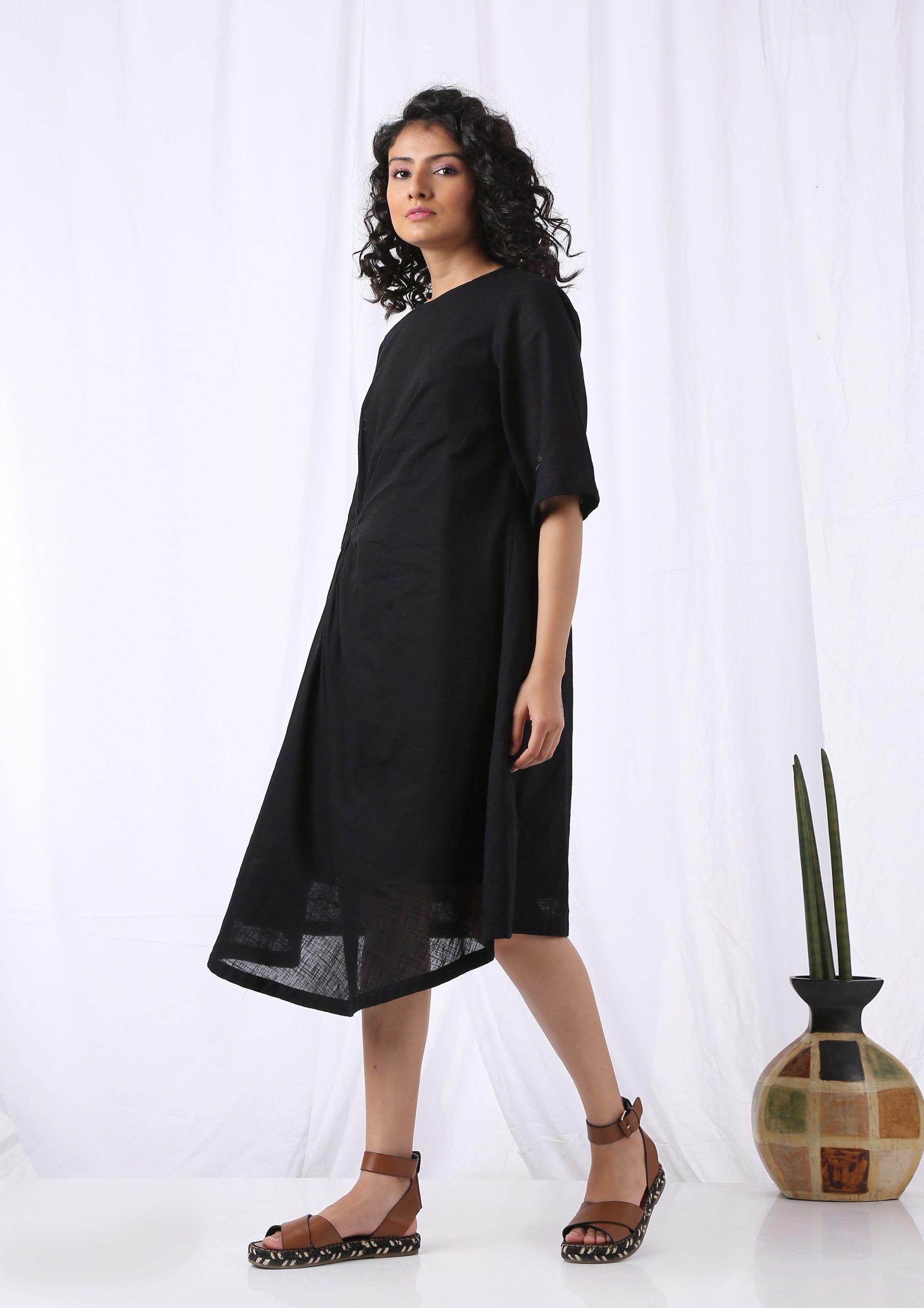 Front Knot Drape Dress 3 Front Knot Drape Dress - Image 3