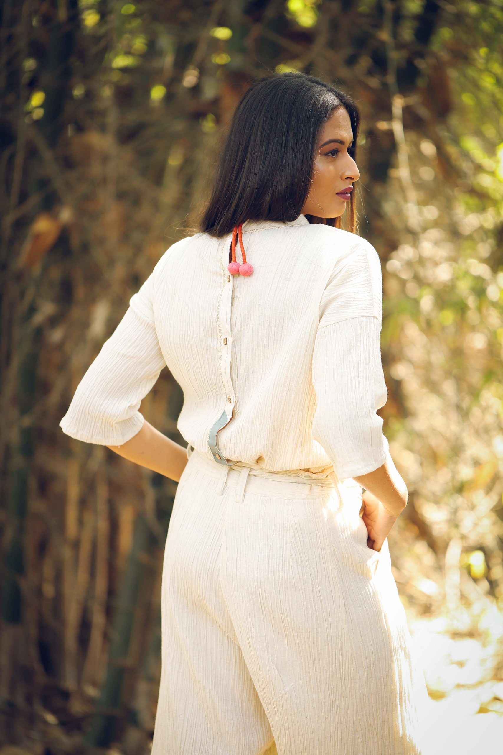 Cream Wrinkled Top 4 Cream Wrinkled Top - Image 4