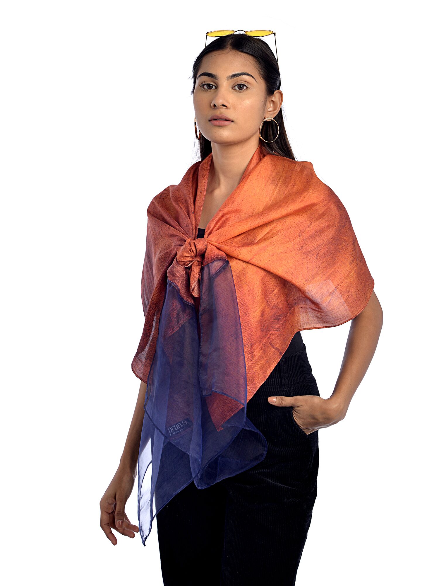 Autumn Silk and Organza Scarf 1 Autumn Silk and Organza Scarf